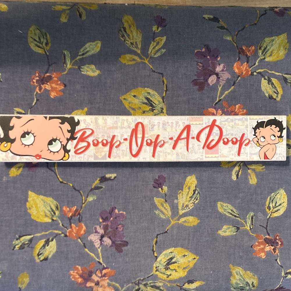 Betty Boop “Boop-Oop-A-Doop” Sign